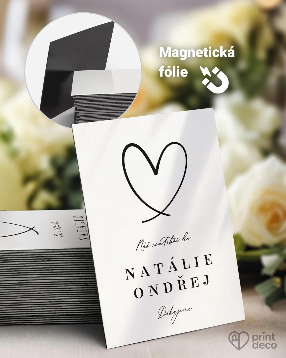 Svatební magnetky – Jedno srdce II 0/1