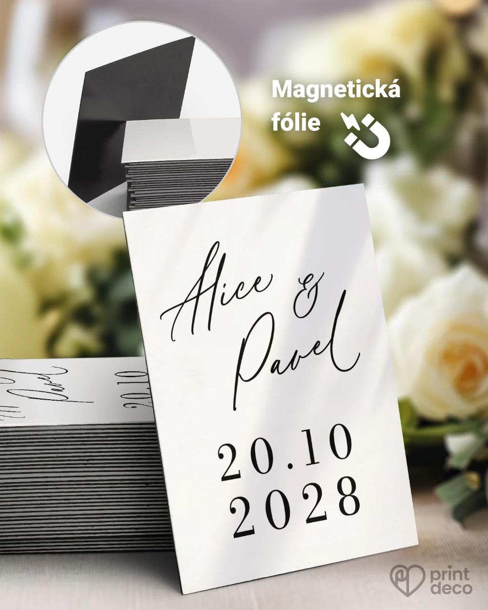 Svatební magnetky – Náš den 0/1