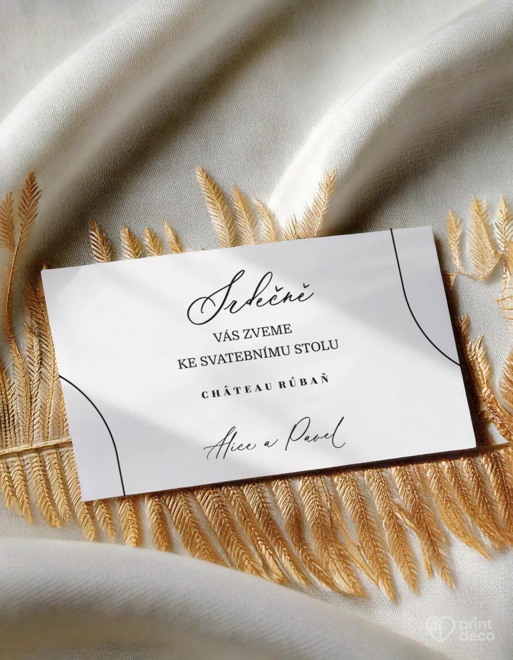 Pozvánky ke stolu – Geometrická láska II 0/1