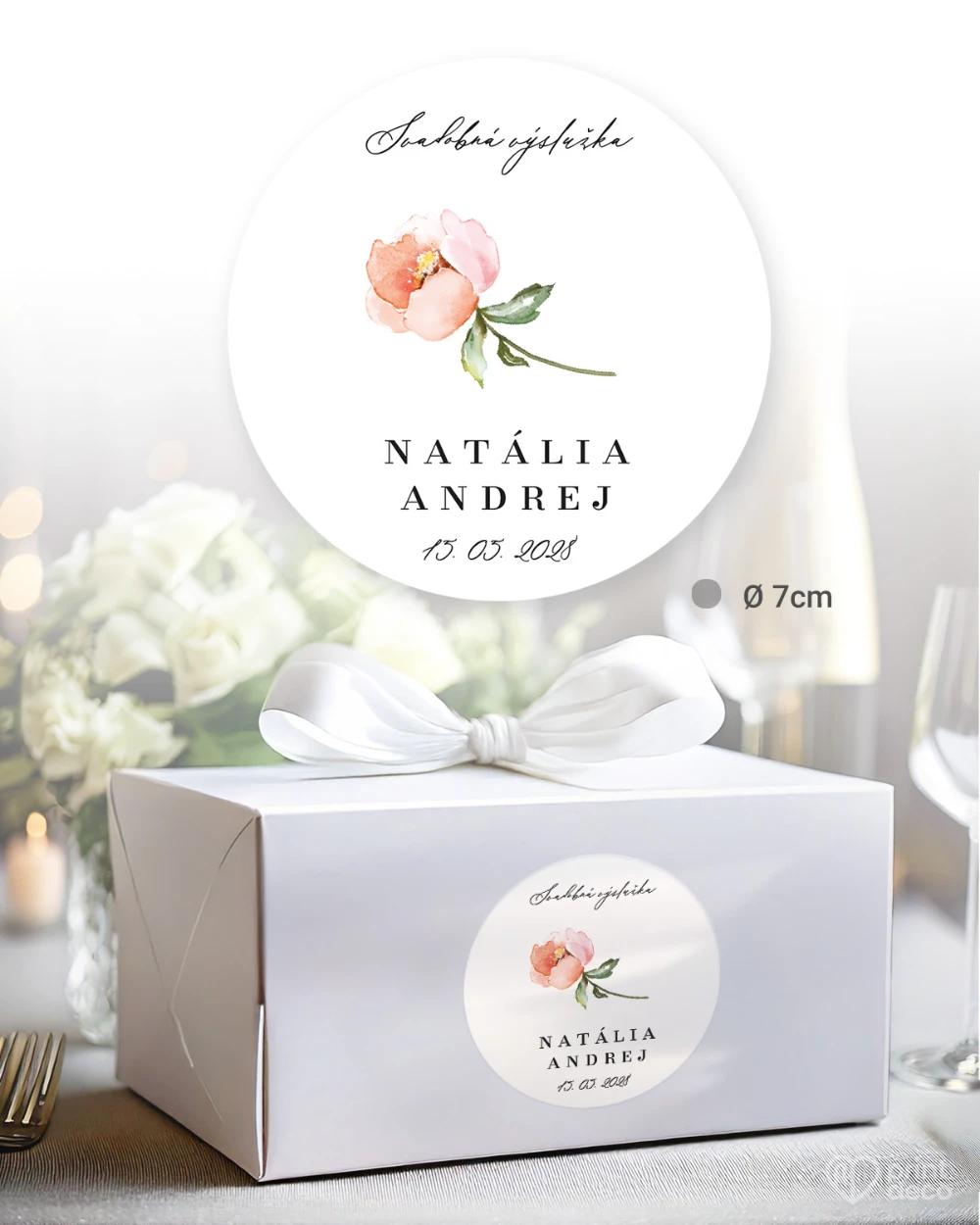 Svatební samolepky na výslužky Greenery VIII 4/5