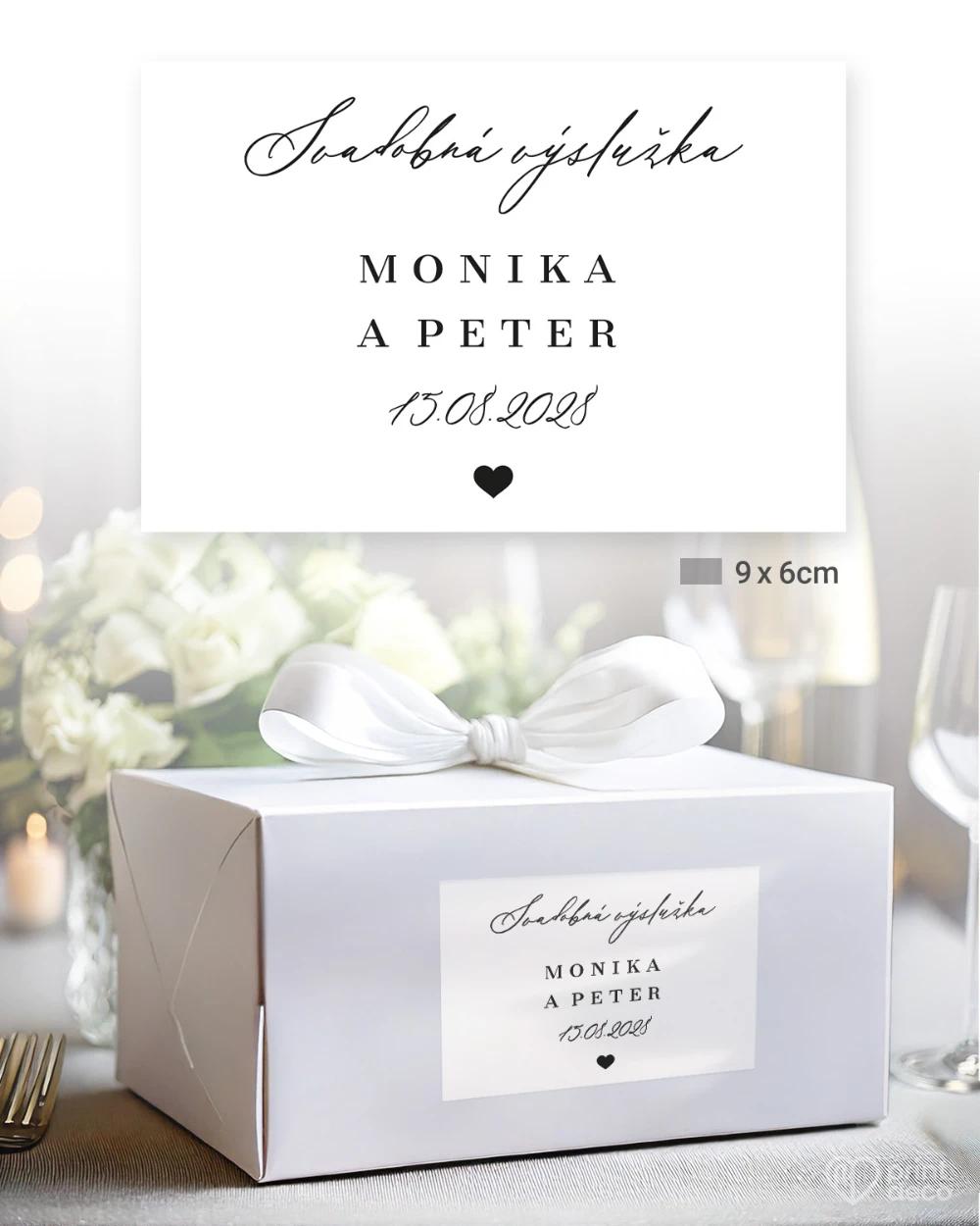 Svatební samolepky na výslužky Náš příběh 3/5