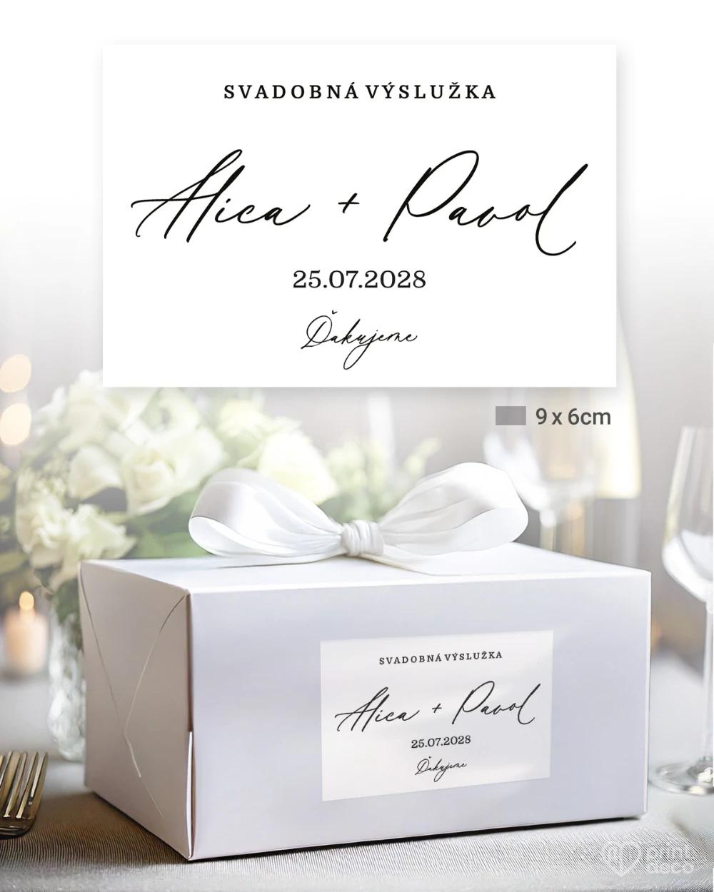 Svatební samolepky na výslužky O nás dvou II 3/5