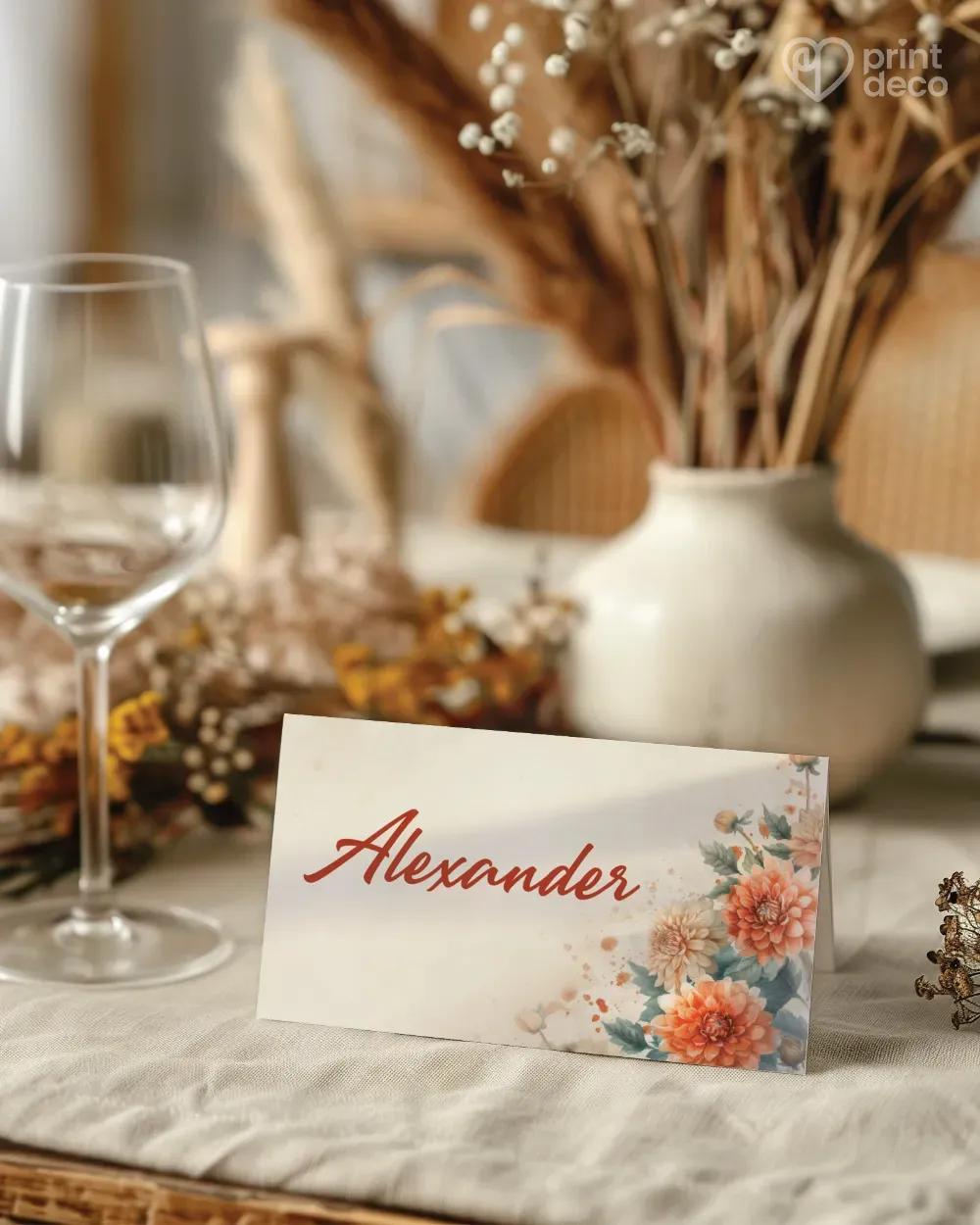 Svatební jmenovky – Rozkvetlá láska 0/1