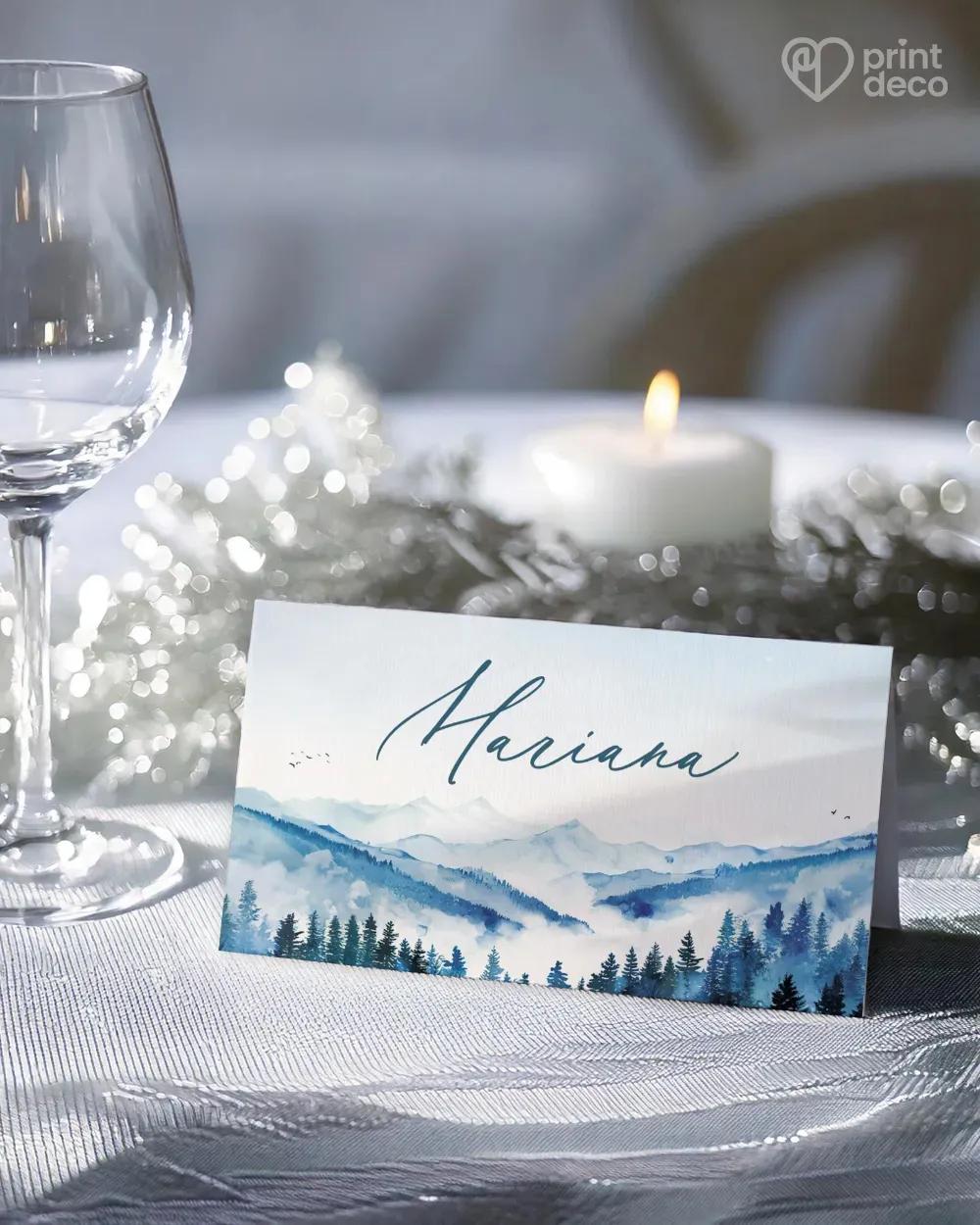 Svatební jmenovky – Zimní objetí 0/1