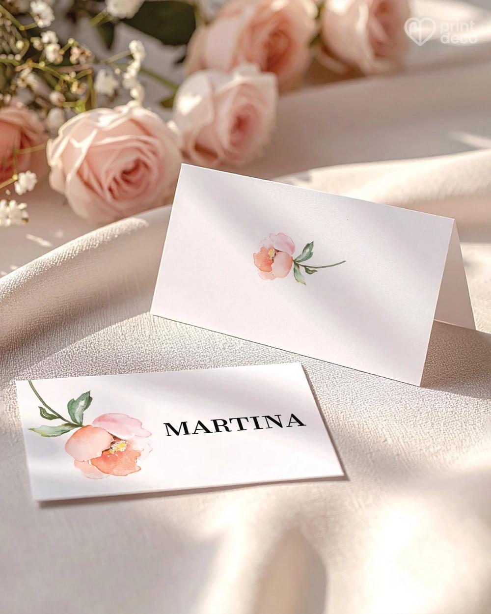Svatební jmenovky – Květinový slib IV 1/2