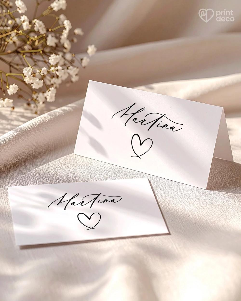 Svatební jmenovky – Jedno srdce II 0/2