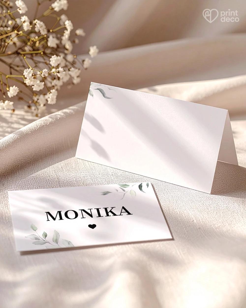 Svatební jmenovky – Zelená romance 1/2