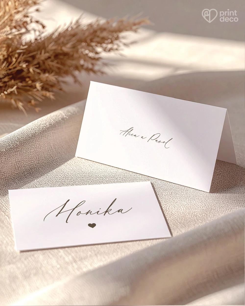 Svatební jmenovky – V jednotě spojeni 1/2