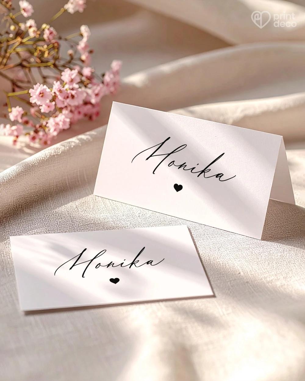 Svatební jmenovky – V tichu dvou 0/2