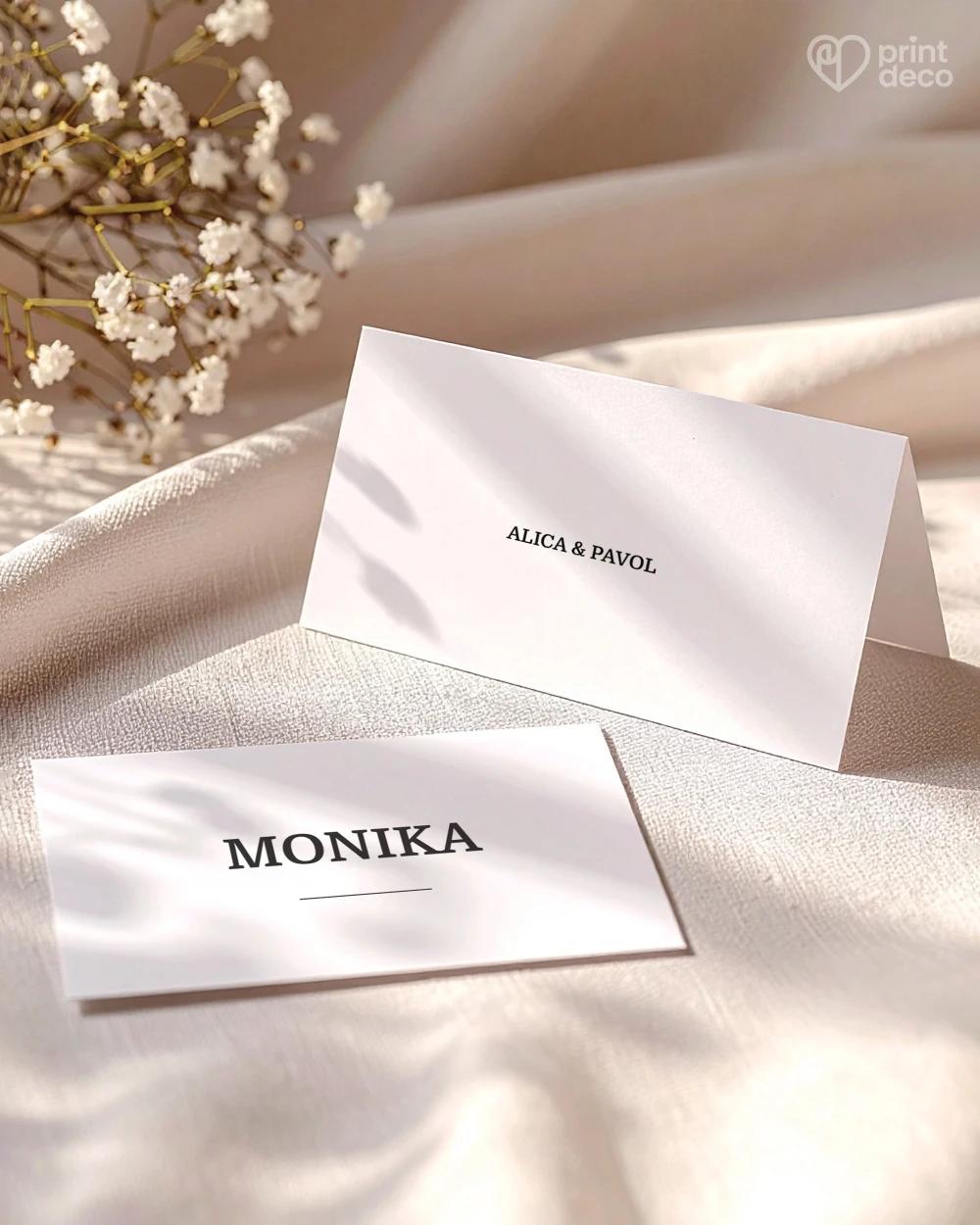 Svatební jmenovky – Náš příběh V 1/2