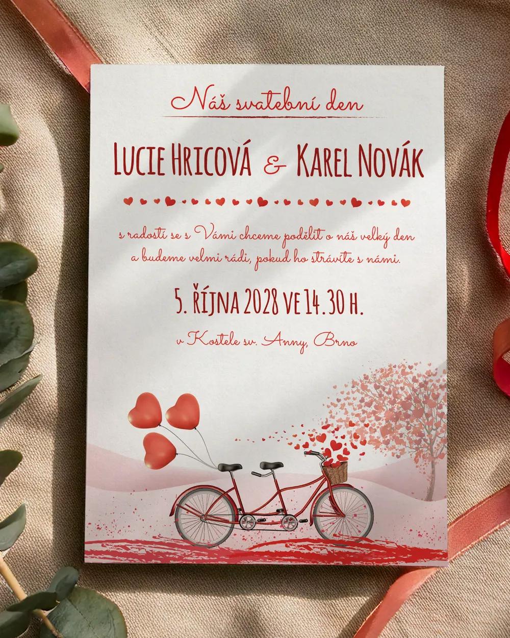 Svatební oznámení - Svatební kolo