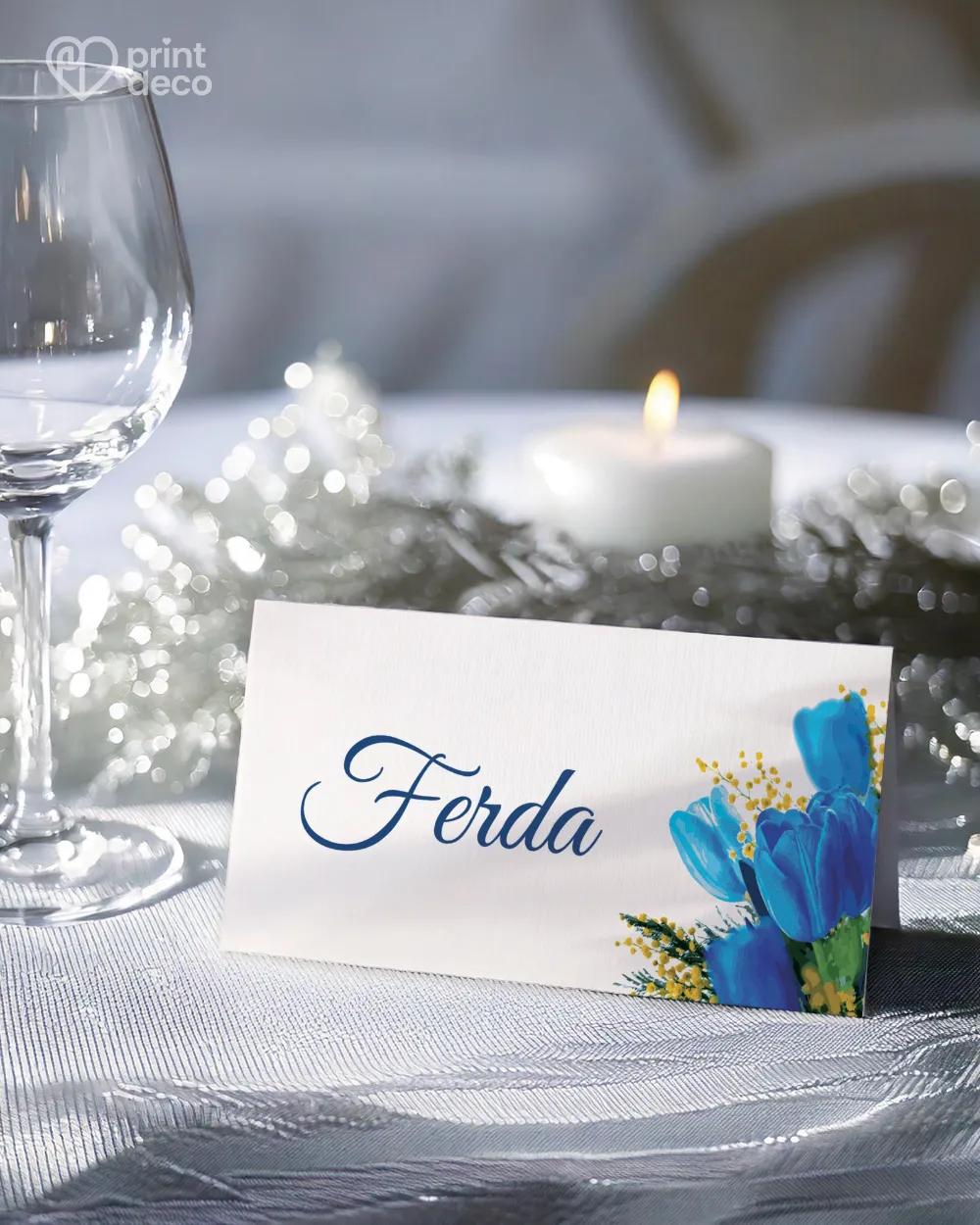 Jmenovky na oslavu Tulipány