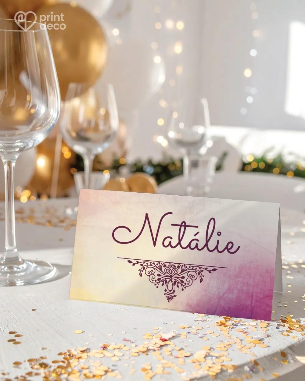 Jmenovky na oslavu Trendy retro