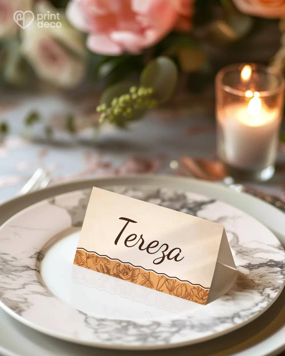 Jmenovky na oslavu Vintage motiv II