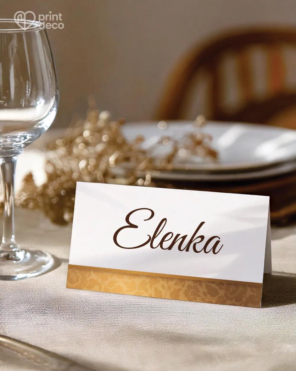 Jmenovky na oslavu Zlatá růže