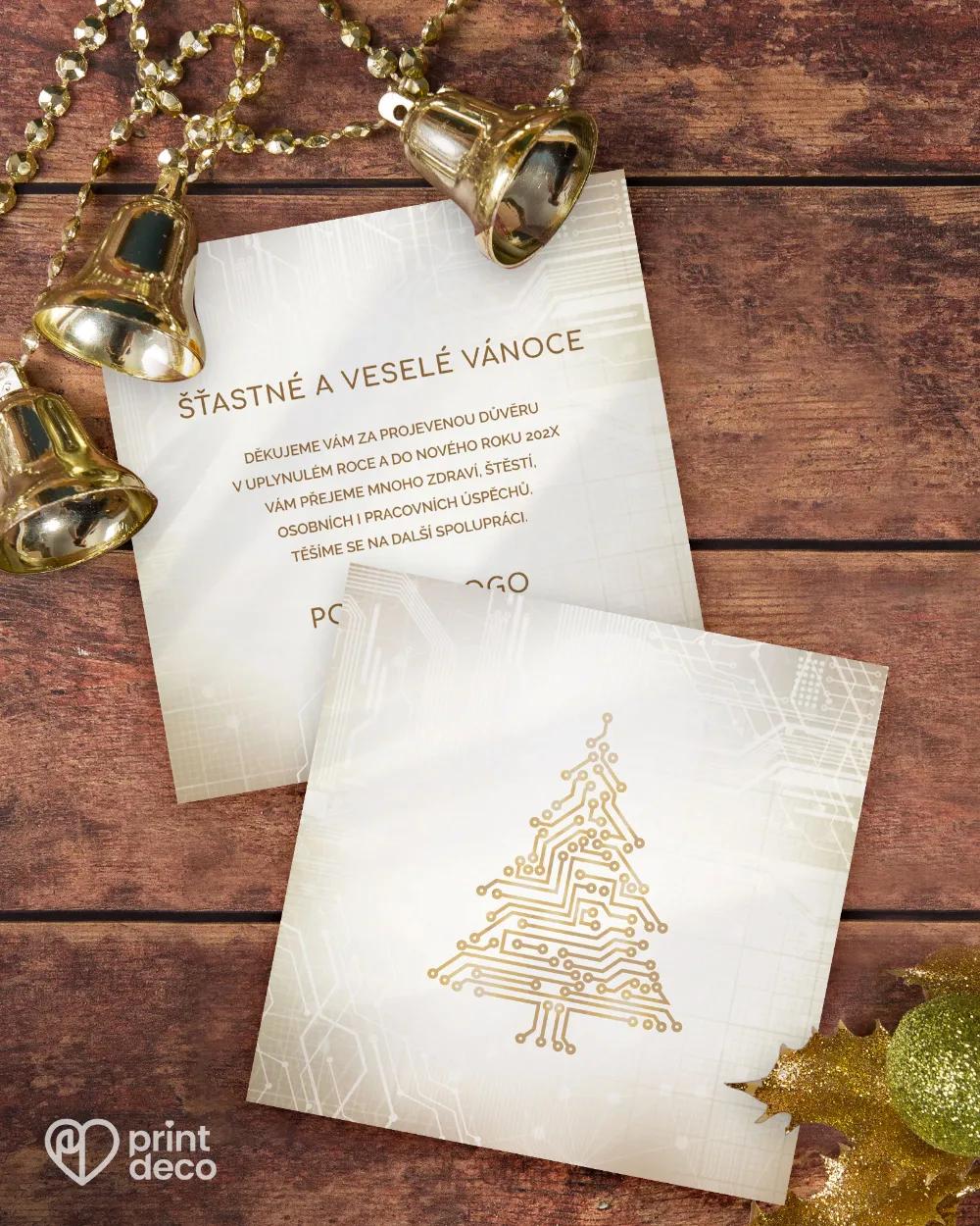 Vánoční pozdrav IT stromek