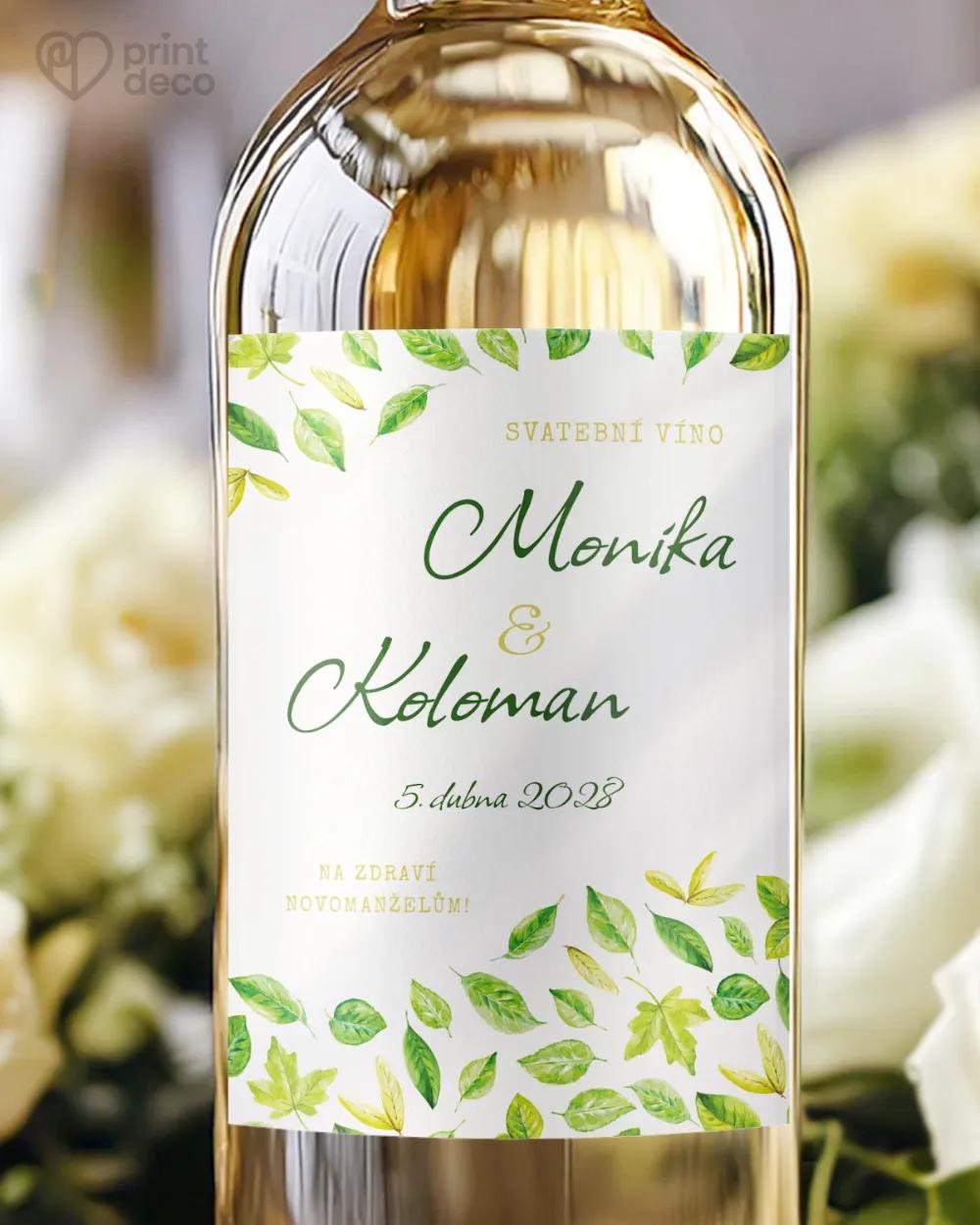 Svatební etikety Svěží listy I.