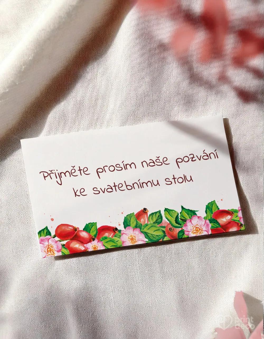 Svadobná pozvánka - Šípky
