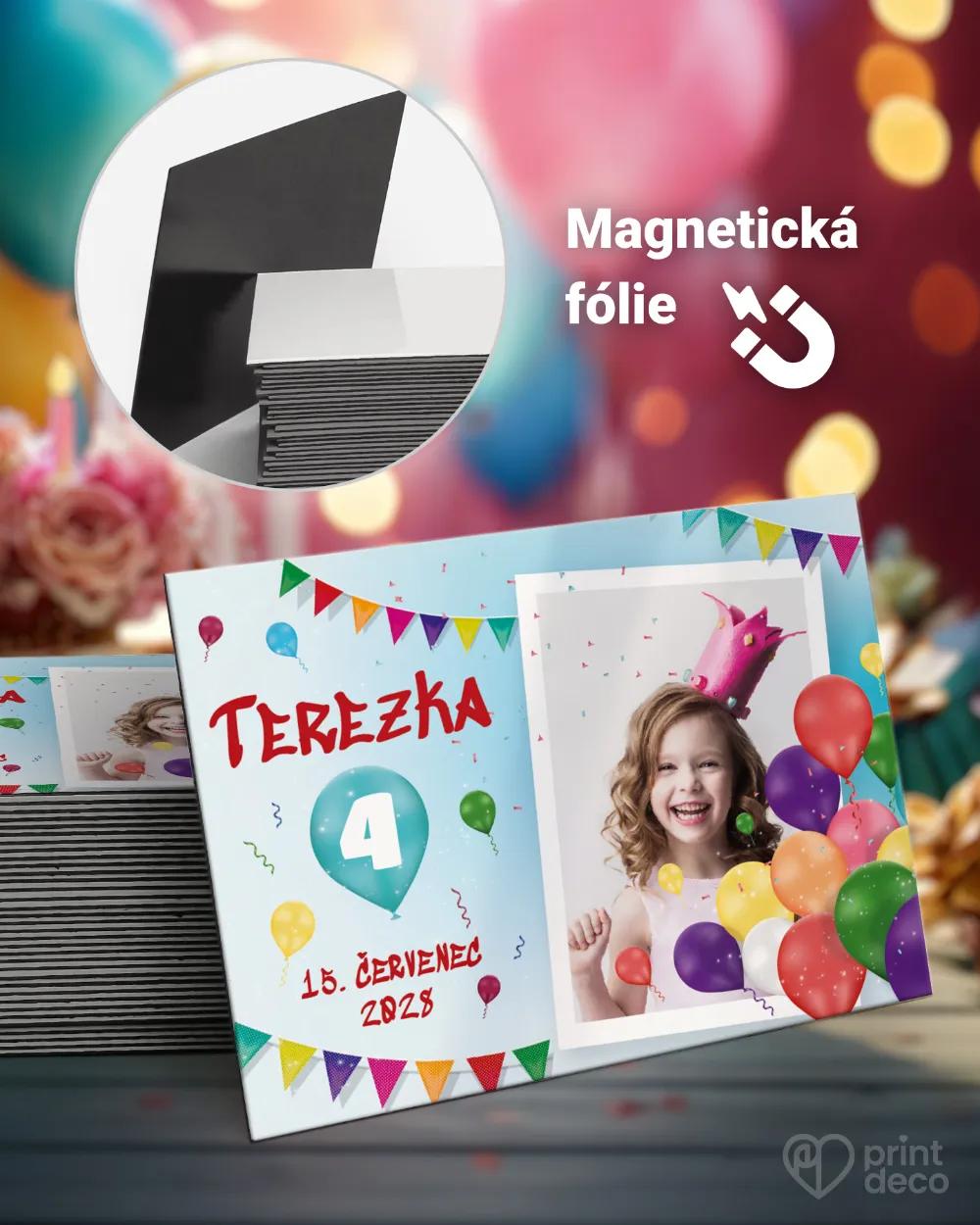 Magnetky z dětské oslavy – Balónky