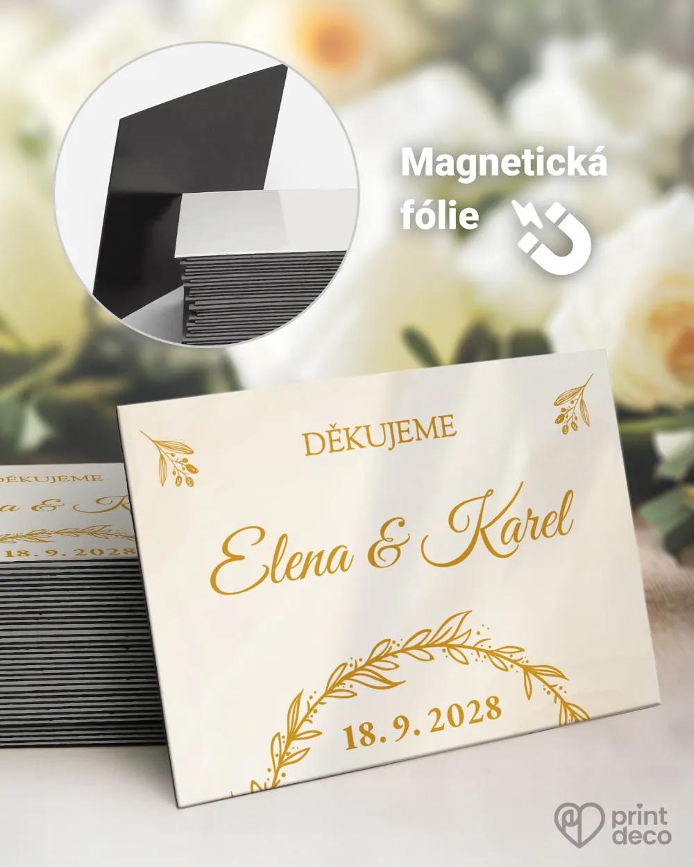 Svatební magnetky – Zlatá chvíle