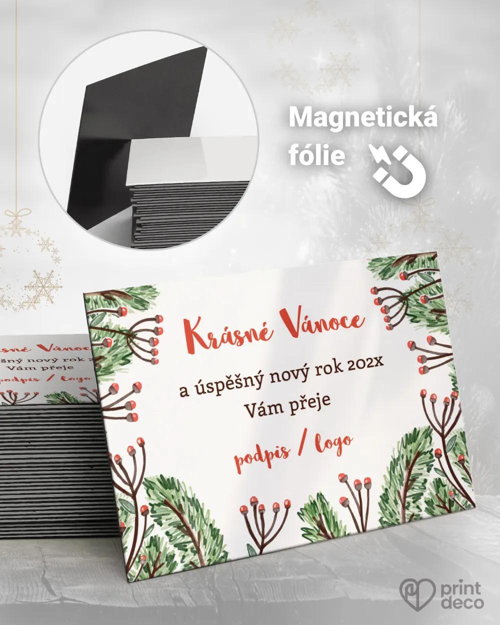 Personalizované vánoční magnetky – motiv 09
