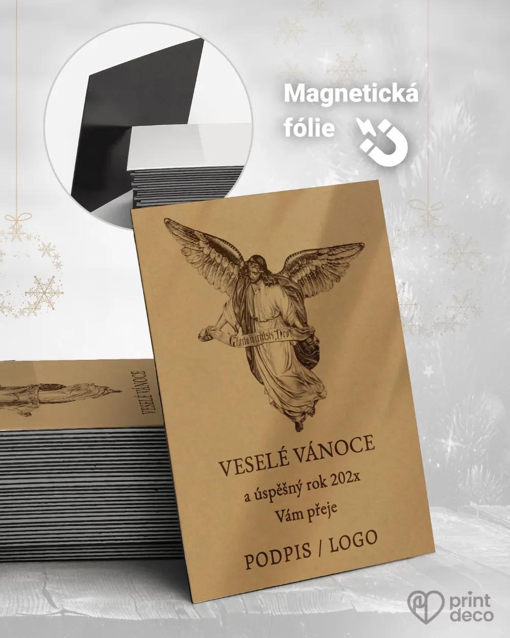 Personalizované vánoční magnetky – motiv 29 hnědá