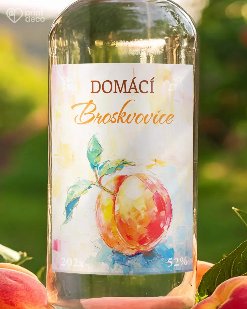 Etikety na broskvovici – motiv 01