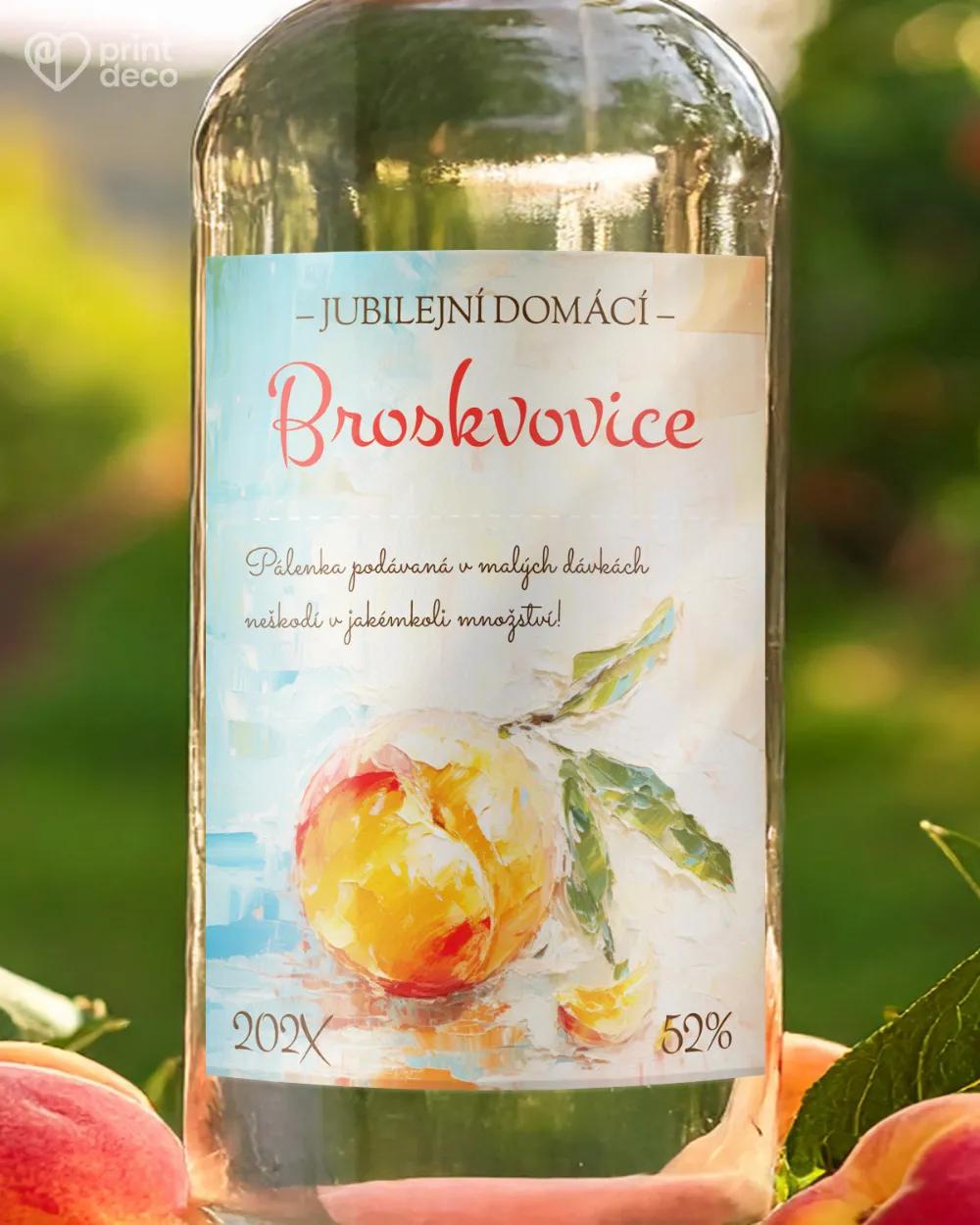 Etikety na broskvovici – motiv 03