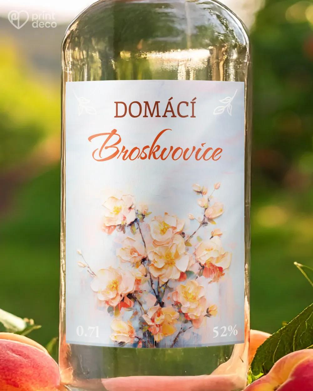 Etikety na broskvovici – motiv 04