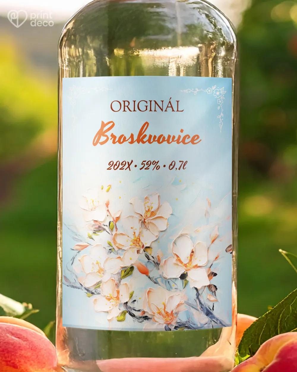 Etikety na broskvovici – motiv 05