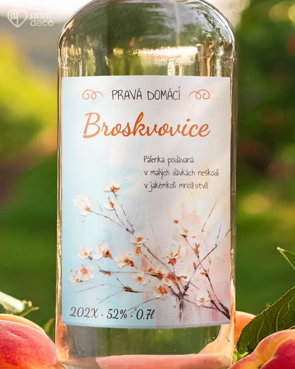 Etikety na broskvovici – motiv 06