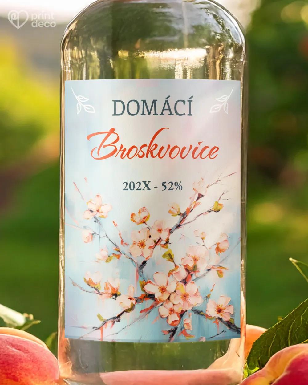 Etikety na broskvovici – motiv 07