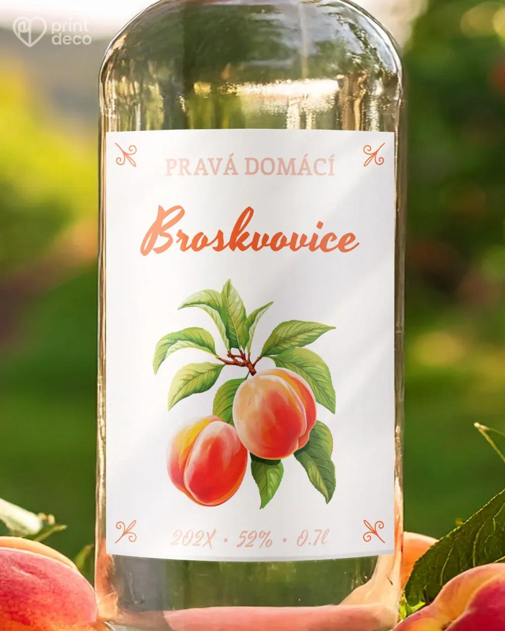 Etikety na broskvovici – motiv 08