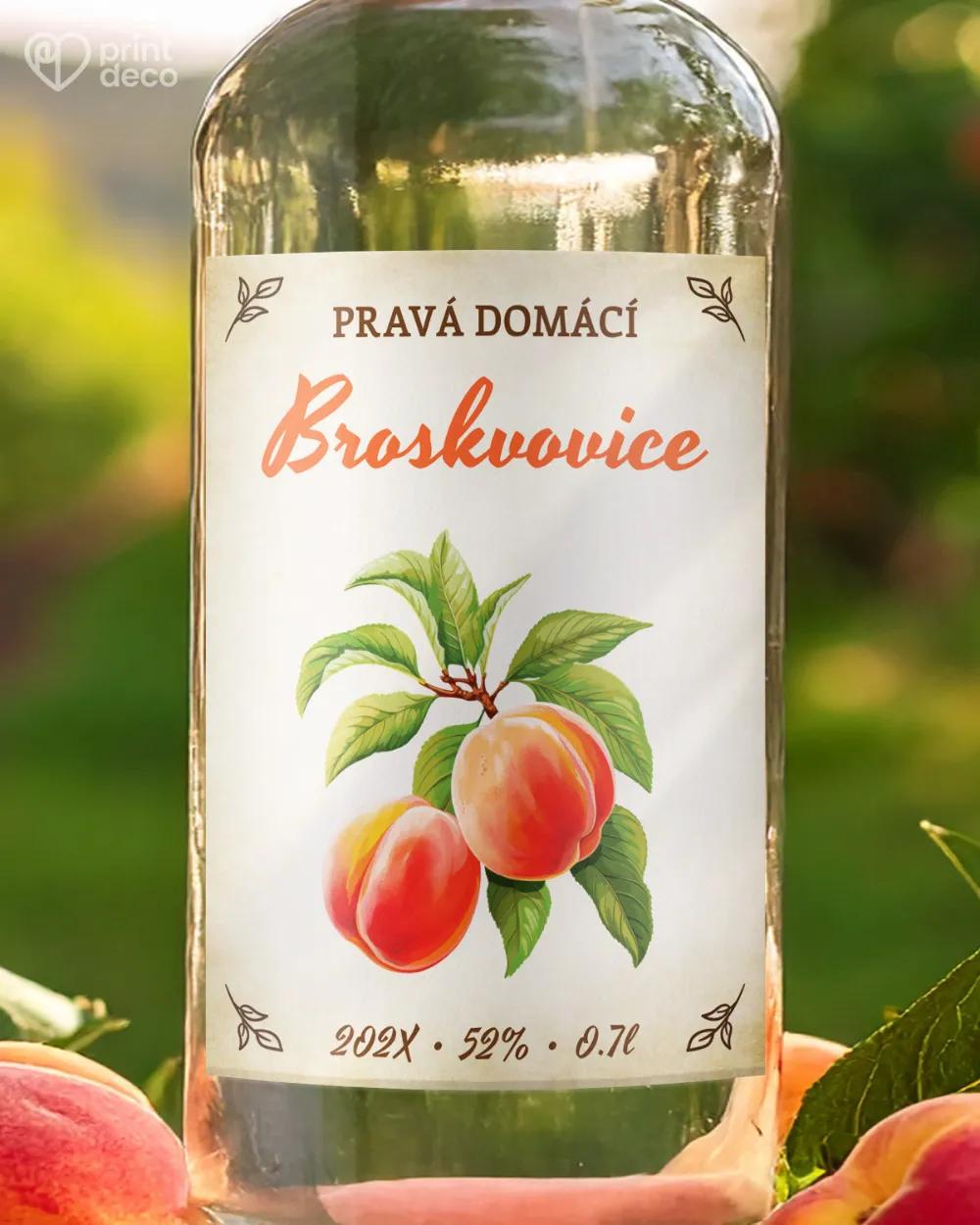 Etikety na broskvovici – motiv 09