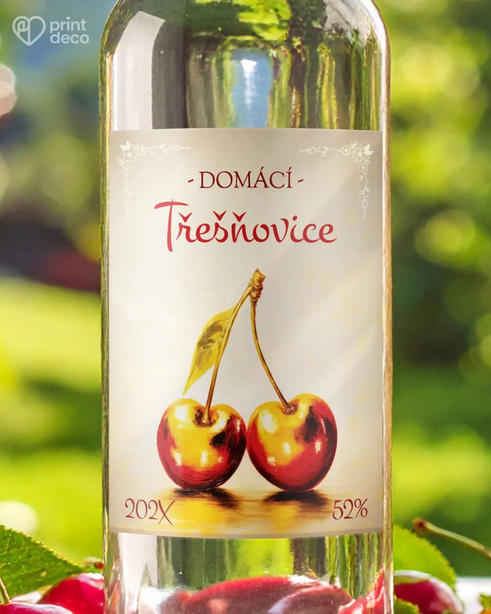 Etikety na třešňovici – motiv 01
