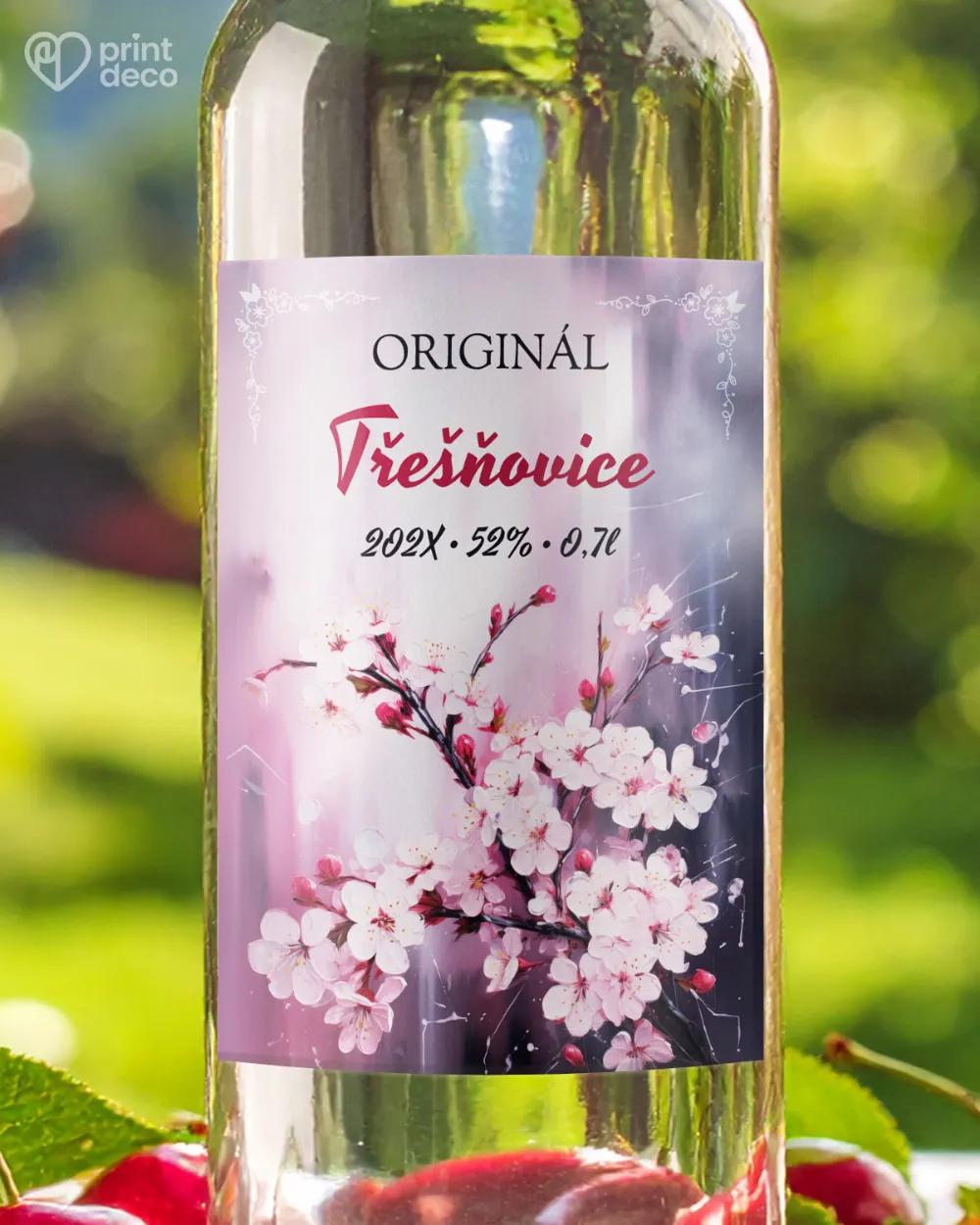 Etikety na třešňovici – motiv 05