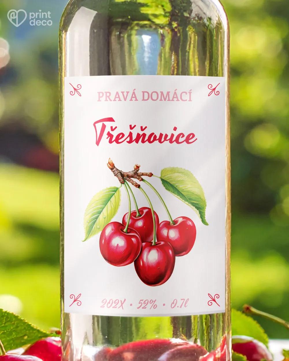Etikety na třešňovici – motiv 07