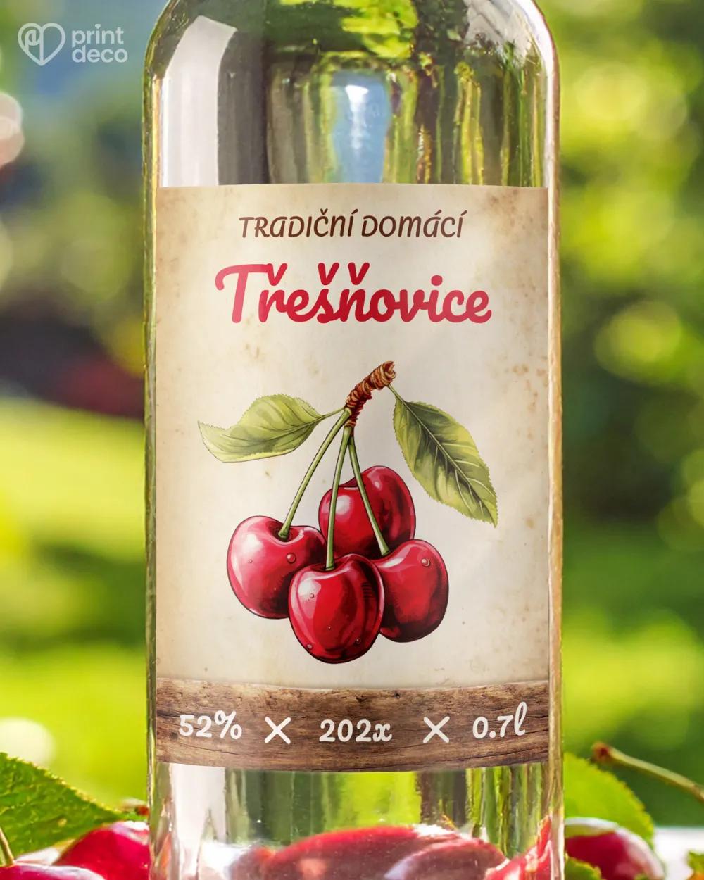 Etikety na třešňovici – motiv 11