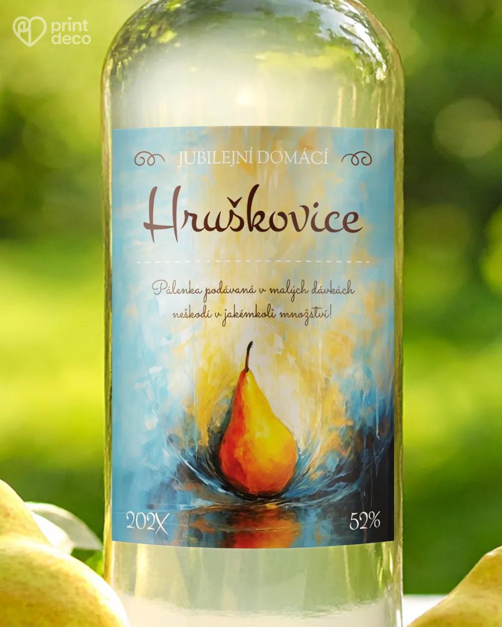 Etikety na hruškovici – motiv 02