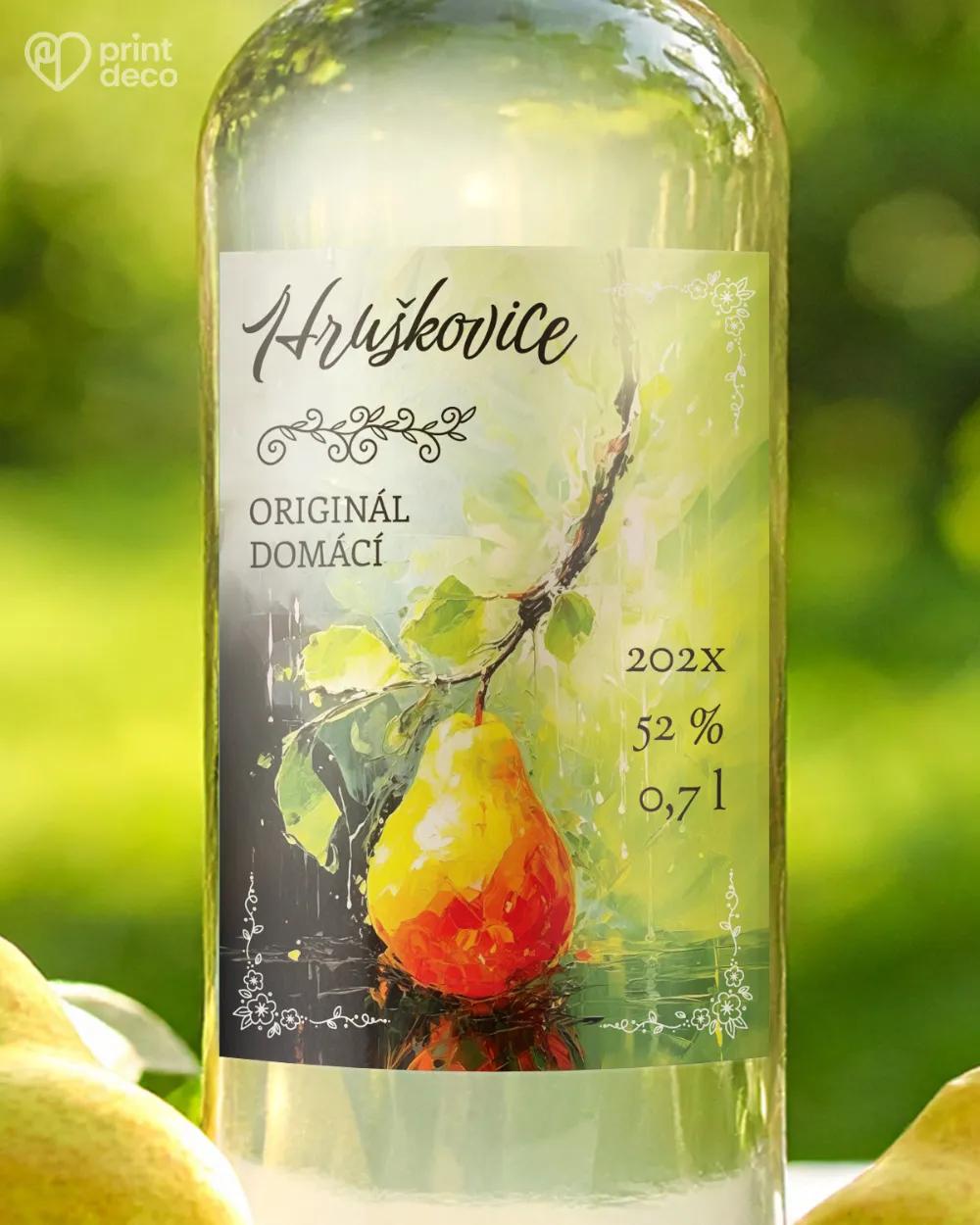 Etikety na hruškovici – motiv 04
