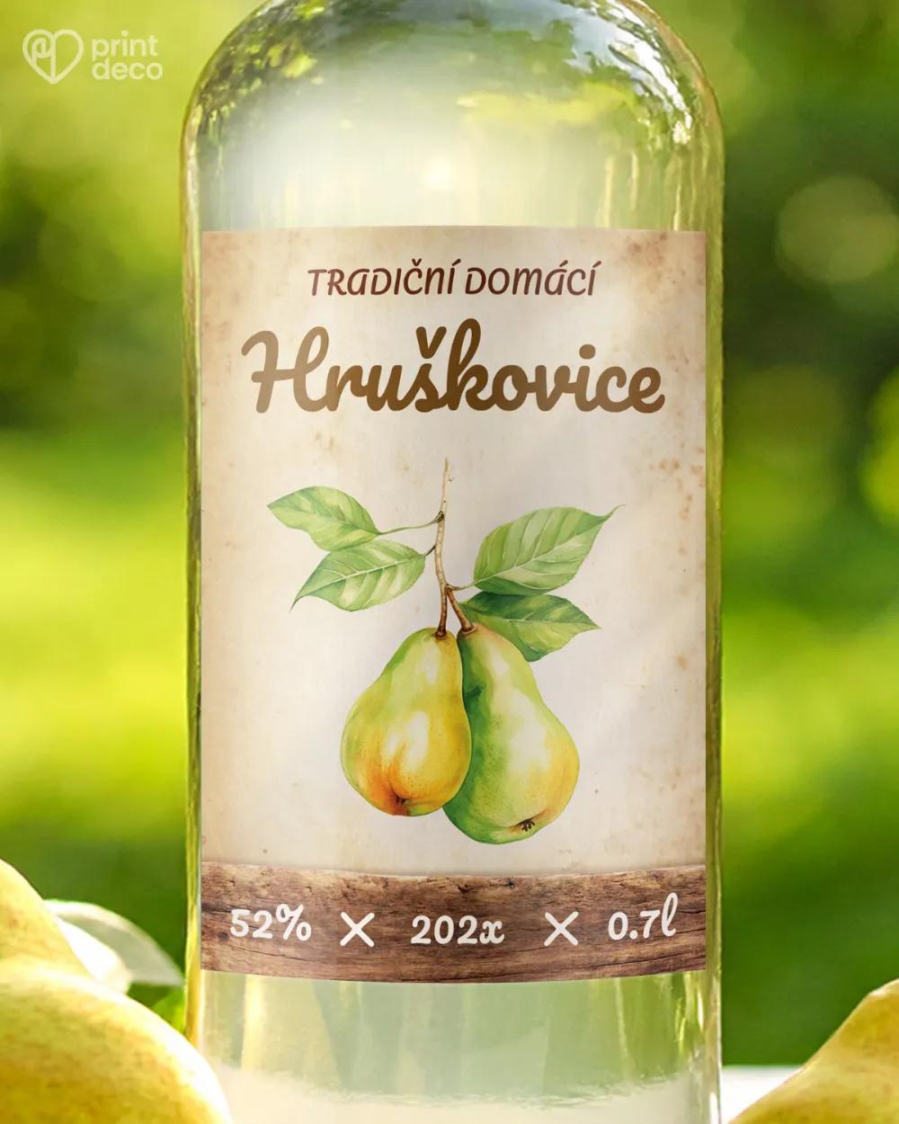 Etikety na hruškovici – motiv 12