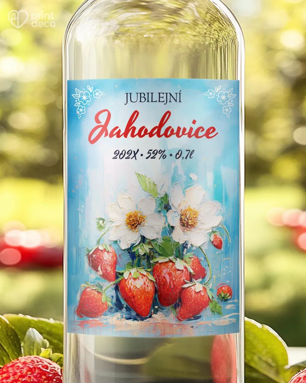 Etikety na jahodovici – motiv 04