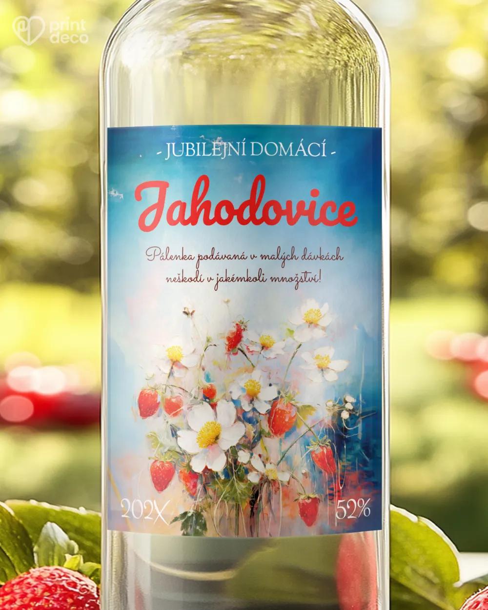 Etikety na jahodovici – motiv 05