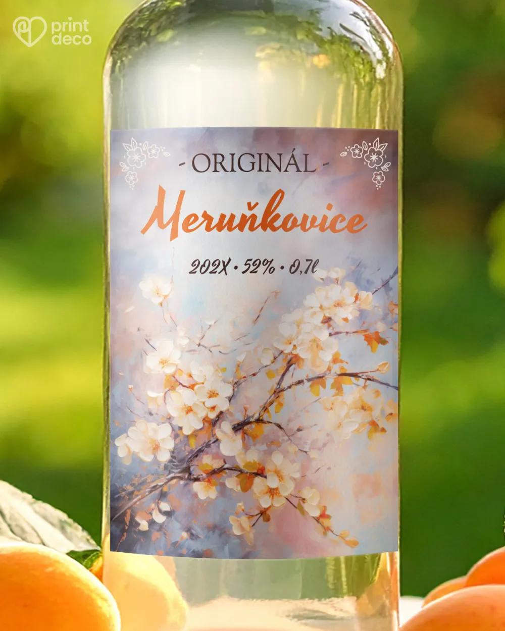 Etikety na meruňkovici – motiv 04