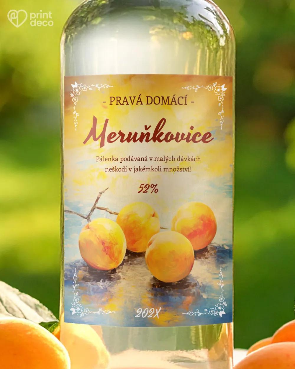 Etikety na meruňkovici – motiv 10