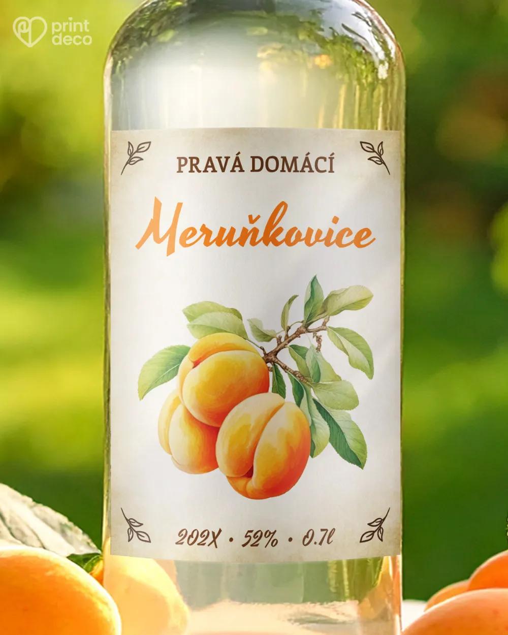 Etikety na meruňkovici – motiv 13