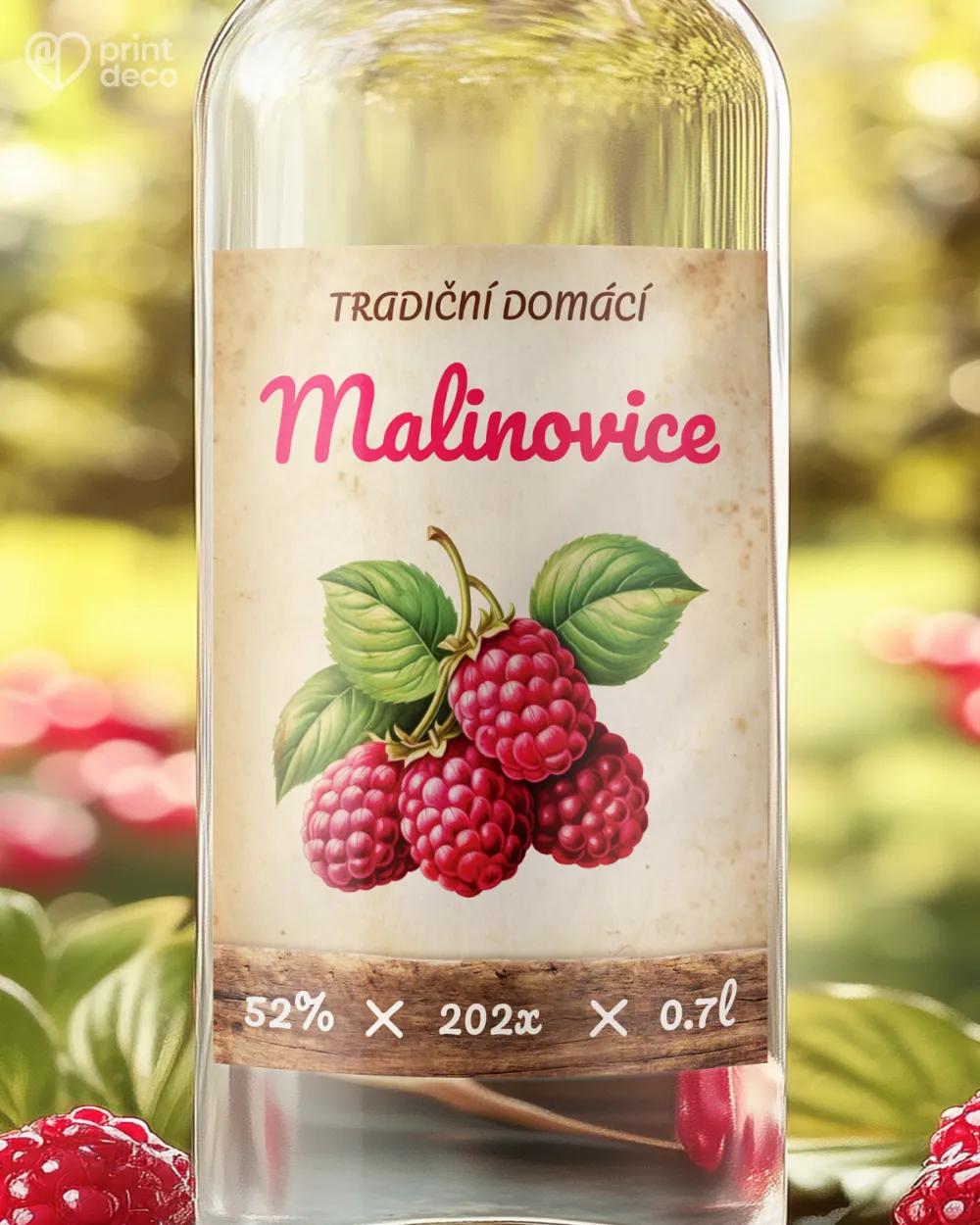 Etikety na malinovici – motiv 10