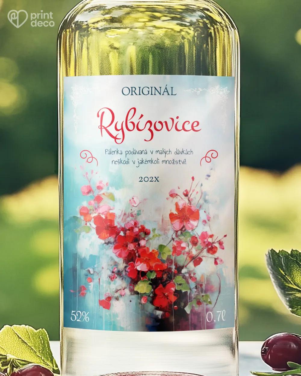Etikety na rybízovici – motiv 03