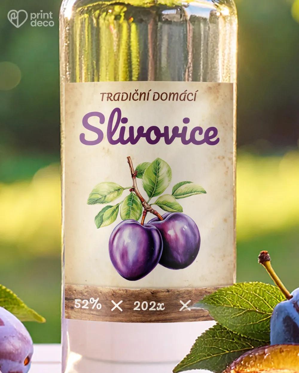 Etikety na slivovici - motiv 11