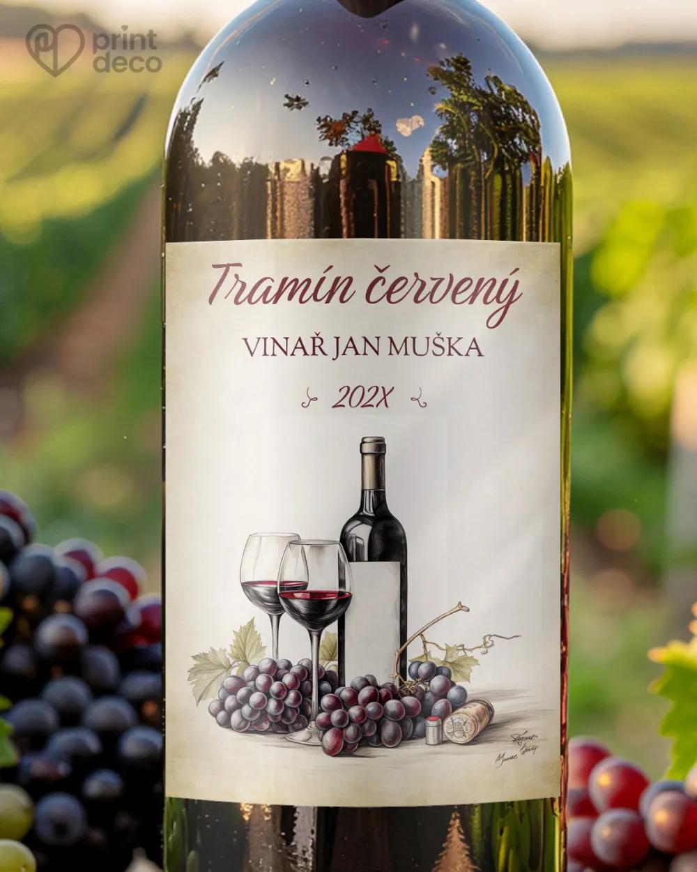 Etikety na víno - motiv 05